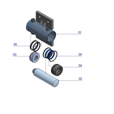 Siłownik nogi podporowej (hakowiec Hyva Lift), blokada resoru